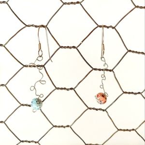 Vintage Earrings Handmade Bead Jewelry